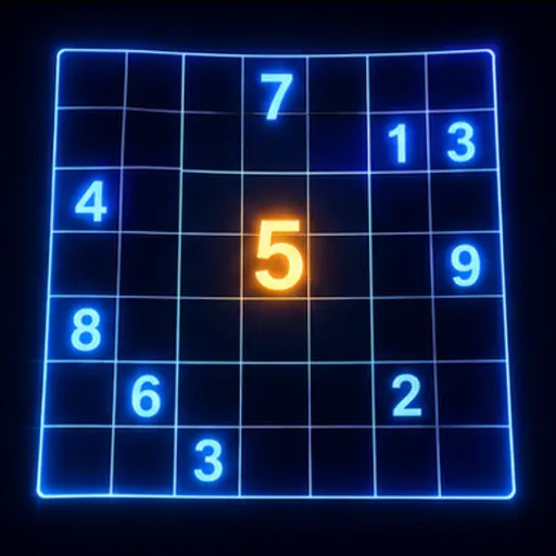 Leuchtendes Sudoku-Raster
