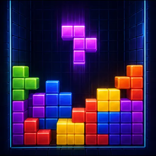 Fallende Tetromino-Blöcke